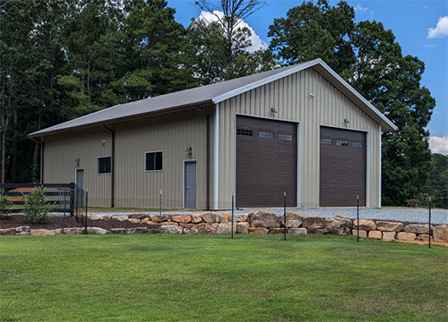 Steel garage